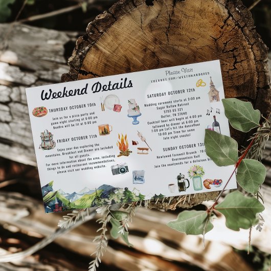 Illustrierte Hochzeitskarte Einladung