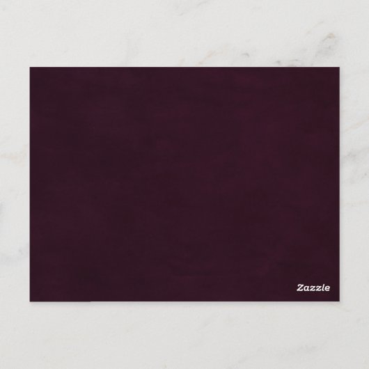 Illustrierte Hochzeitszettelkarten für Wasserfarbe Postkarte (Rückseite)