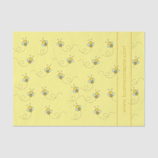Illustrierte Honigbiene Seidenpapier (Vorderseite)