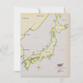 Illustrierte japanische Landkarte (Rückseite)