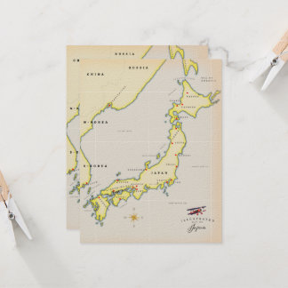 Illustrierte japanische Landkarte