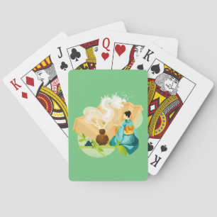 Illustrierte japanische Teezeremonie, Drache Spielkarten