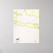 Illustrierte Java-Karte. Leinwanddruck (Vorderseite)