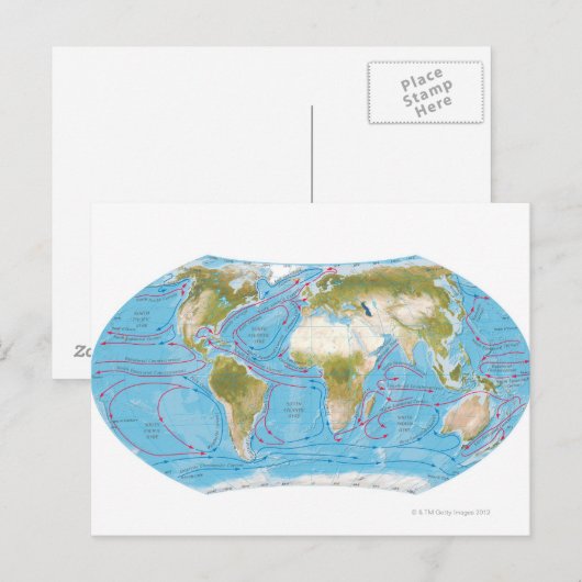 Illustrierte Karte (Vorne/Hinten)