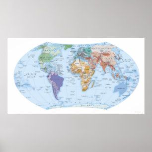 Illustrierte Karte 2 Poster