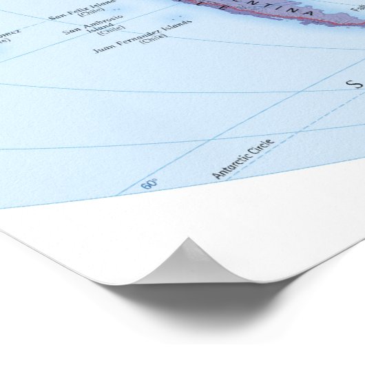 Illustrierte Karte 4 Poster (Ecke)