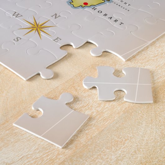 Illustrierte Karte Australiens Puzzle (Seite)