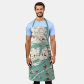 Illustrierte Karte der Außenbanken Schürze (Getragen)