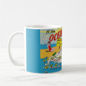 Illustrierte Karte der Jersey Shore Kaffeetasse (Links)