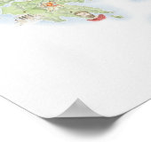 Illustrierte Karte des antiken Griechenlands Poster (Ecke)