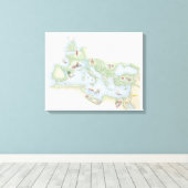 Illustrierte Karte des Römischen Reiches Leinwanddruck (Insitu (Holzboden))