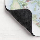 Illustrierte Karte des römischen Reiches Mousepad (Ecke)