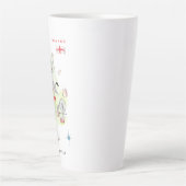 Illustrierte Karte für Wasserfarben in England | M Milchtasse (Vorderseite)