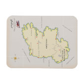 Illustrierte Karte Irlands Magnet (Horizontal)