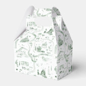 Illustrierte Karte Italiens | Hochzeit Geschenkschachtel (Rückseite)