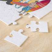 Illustrierte Karte Kaliforniens mit touristischen  Puzzle (Seite)