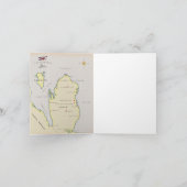 Illustrierte Karte Katars (Innenseite)