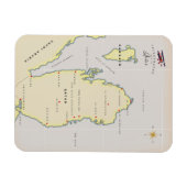 Illustrierte Karte Katars Magnet (Horizontal)