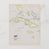 Illustrierte Karte Kubas (Vorderseite)