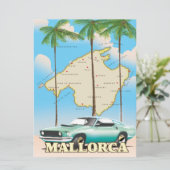 Illustrierte Karte Mallorcas (Stehend Vorderseite)