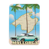Illustrierte Karte Mallorcas Magnet (Vertikal)