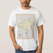 Illustrierte Karte Mallorcas T-Shirt (Vorderseite)