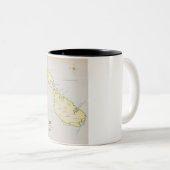 Illustrierte Karte Maltas Zweifarbige Tasse (VorderseiteRechts)