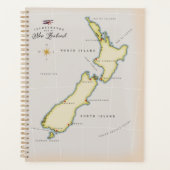 Illustrierte Karte Neuseelands Planer (Vorderseite)