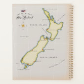 Illustrierte Karte Neuseelands Planer (Rückseite)