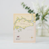 Illustrierte Karte Singapurs (Stehend Vorderseite)