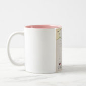 Illustrierte Karte Sri Lankas Zweifarbige Tasse (Links)