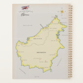 Illustrierte Karte von Borneo Planer (Rückseite)