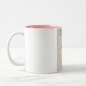 Illustrierte Karte von Borneo Zweifarbige Tasse (Links)