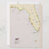 Illustrierte Karte von Florida (Rückseite)