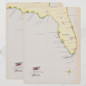 Illustrierte Karte von Florida (Vorne/Hinten)