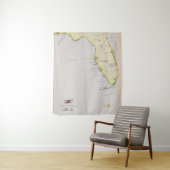 Illustrierte Karte von Florida Wandteppich (Beispiel)