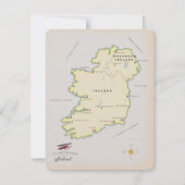 Illustrierte Karte von Irland (Vorderseite)
