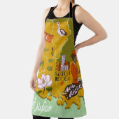 Illustrierte Karte von Louisiana, USA. Reise und R Schürze (InSitu)