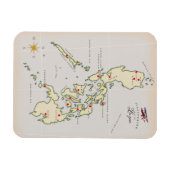 Illustrierte Karte von Luzon Philippines Magnet (Horizontal)
