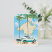 Illustrierte Karte von Mallorca (Stehend Vorderseite)