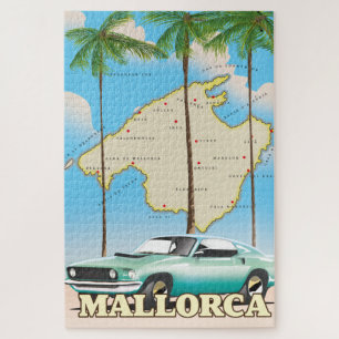 Illustrierte Karte von Mallorca Puzzle