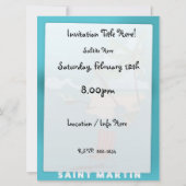 Illustrierte Karte von Saint Martin. (Rückseite)