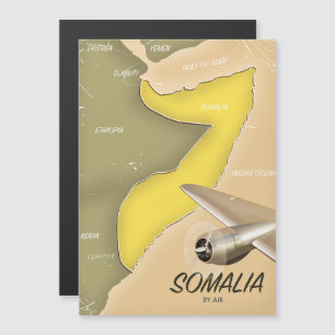 illustrierte Karte von Somalia