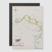 Illustrierte Karte von Turks und Caicos (Vorne/Hinten)