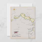 Illustrierte Karte von Turks und Caicos (Rückseite)