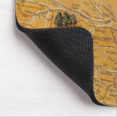 Illustrierte Karte von US Airways Mousepad (Ecke)