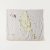 Illustrierte Karte Zyperns. Wandteppich (Vorderseite (Horizontal))