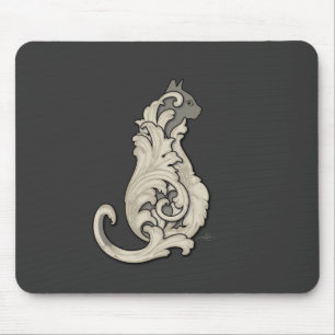 Illustrierte Katze Mousepad