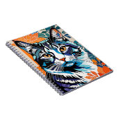 Illustrierte Katze | Notebook Notizblock (Rechte Seite)