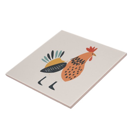 Illustrierte Keramikfliese (Seite)